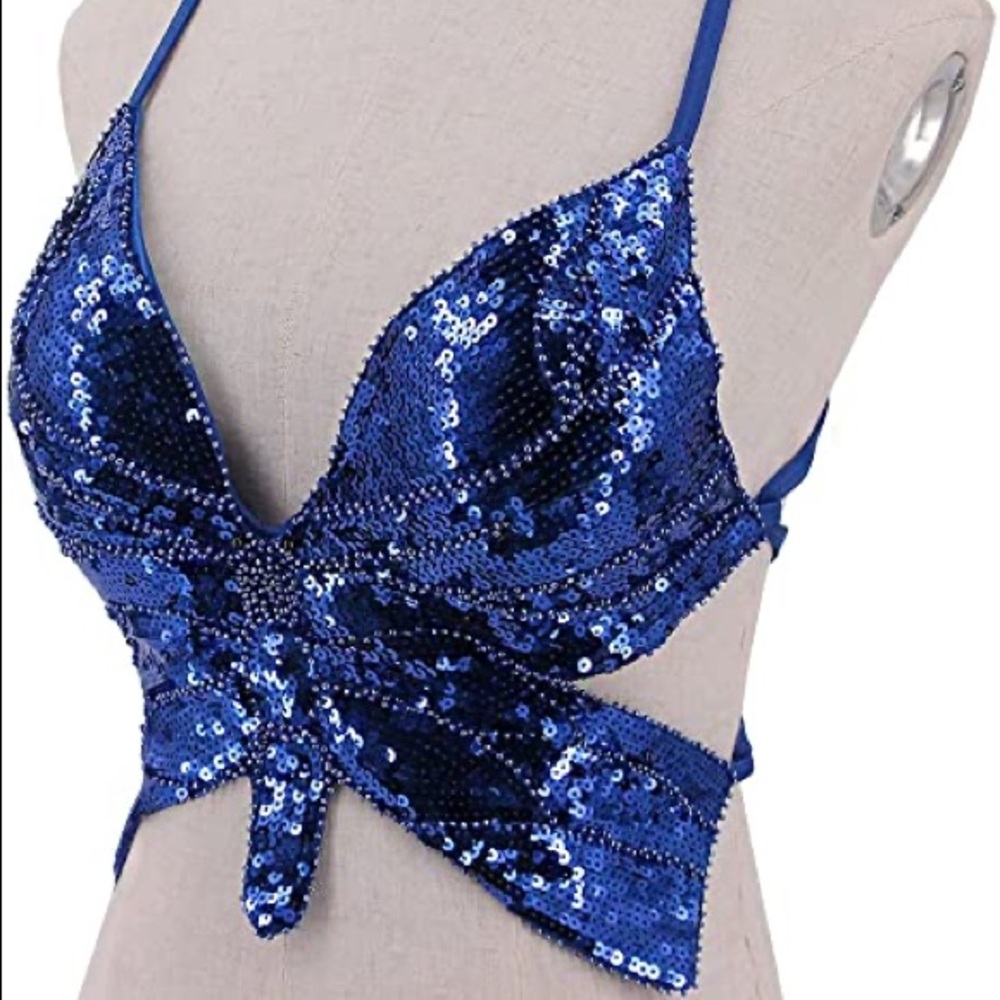 BUTTERFLY TOP ROYAL BLUE